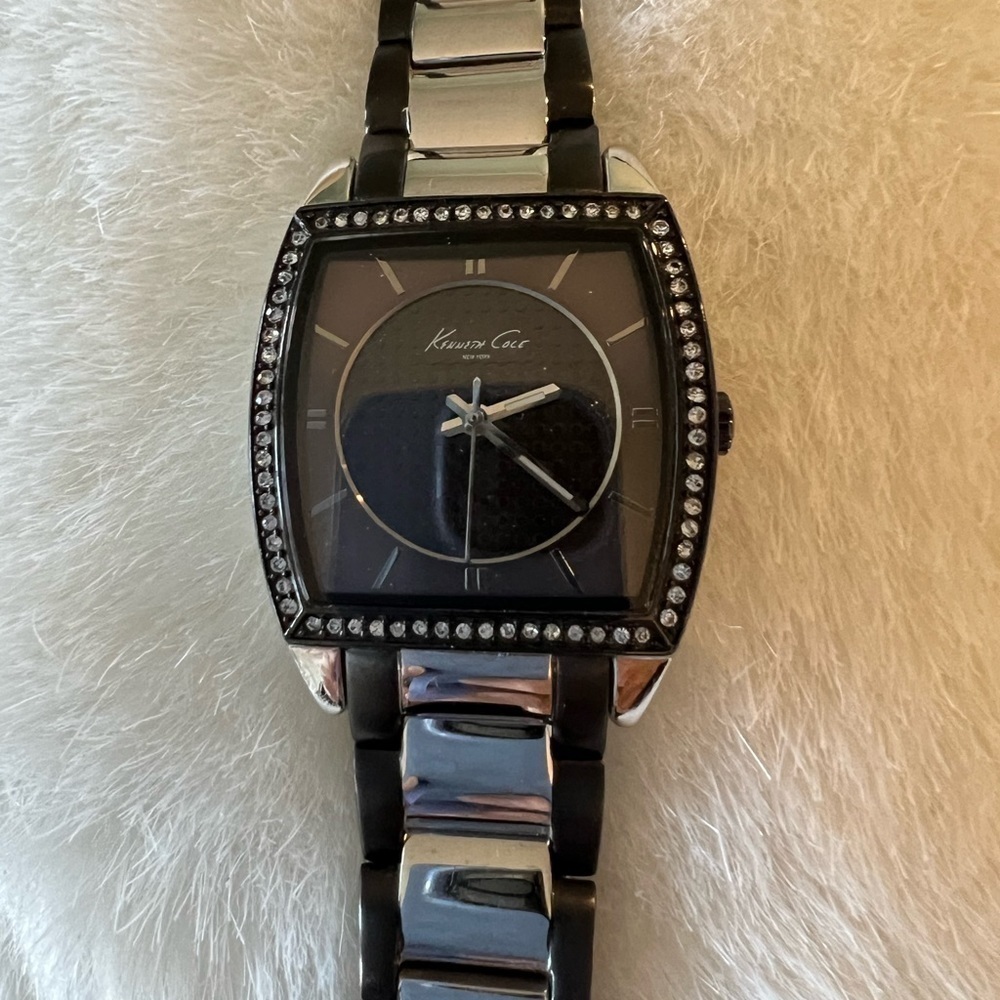 Ladies Kenneth Cole Iced Black Watch W7